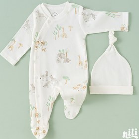 تصویر ست ۱۳ تکه نیلی طرح جنگل nili