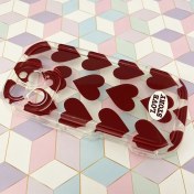 تصویر قاب گوشی iPhone 16 Pro Max آیفون شفاف طرح قلب چری کد 661 