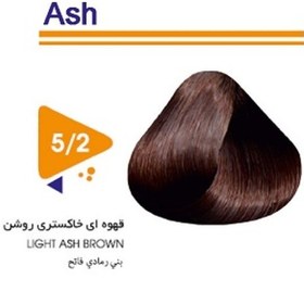 تصویر رنگ مو قهوه ای خاکستری روشن ویتامول شماره ۵/۲ | Vitamol Hair Color No5.2 