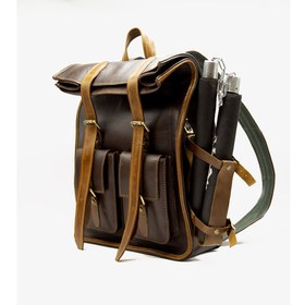تصویر کوله پشتی چرم تریپ 