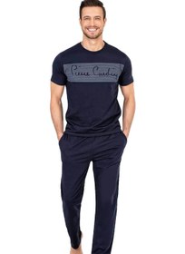 تصویر ست پیژامه مردانه با طرح چاپی برند Pierre Cardin Men's Printed Pajama Set