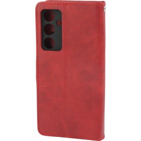 تصویر کیف چرمی مگنتی محافظ لنزدار Samsung Galaxy A55 Leather Case For Samsung Galaxy A55