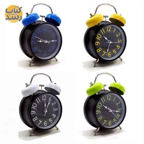 تصویر ساعت زنگدار رومیزی فلزی 