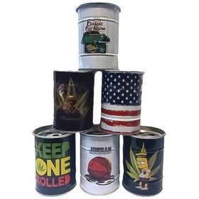 تصویر جاسیگاری درب دار فلزی 