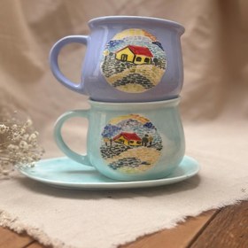 تصویر ماگ طرح کلبه خرید ماگ ماگ طرح کلبه