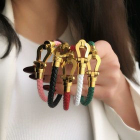 تصویر بنگل چرمی فرد استیل 