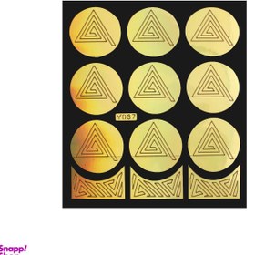 تصویر شابلون طراحی ناخن مدل Y037 