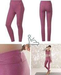 تصویر لگ زنانه برند crivit رنگ صورتی چرک سایز L 