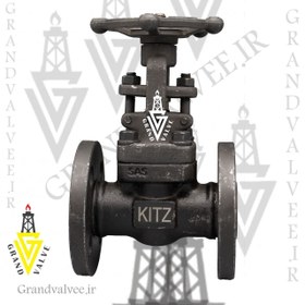 تصویر شیر فلکه کشویی "3/4 اینچ کلاس 150 فولاد فورج GATE VALVE 3/4" #150 A105 WCB