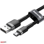 تصویر کابل 2 متری Micro USB بیسوس CAMKLF C ا Baseus Cafule CAMKLF-C 2m USB to Micro USB Cable Baseus Cafule CAMKLF-C 2m USB to Micro USB Cable