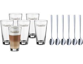 تصویر لیوان 12 پارچه دبلیو ام اف مدل WMF Latte Macchiato with spoons 