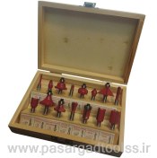 تصویر مجموعه 15 پارچه اور فرز با دنباله سایز 6 شفت 6