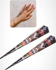 تصویر حنا طراحی و تتو مشکی (۱عدد) 