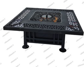 تصویر آتشدان مربع مجلسی 