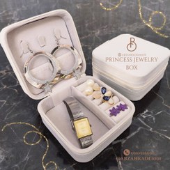 تصویر جعبه جواهر کرم رنگ Princess Princess jewelry box