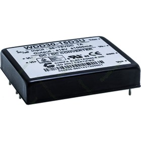 تصویر مبدل ولتاژ چینفا 1± آمپر CHINFA WDD30-15D3U DC/DC IN:35-75V OUT:±15V 