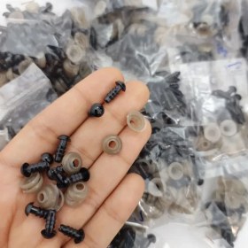 تصویر چشم واشردار مشکی سایز 6میل (10جفتی)(عمده و جزئی) 