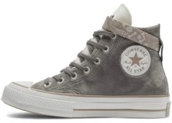 تصویر کانورس دخترانه ساقدار مدل سگ رنگ طوسی - ۳۹ Converse 1970 high top dog