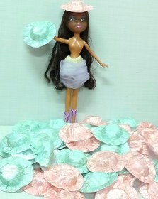 تصویر کلاه عروسک باربی ساتن وارداتی 