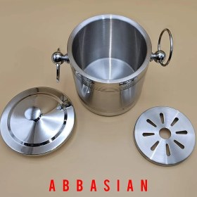 تصویر سطل یخ استیل دو جداره خارجی 