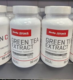 تصویر چربی سوز چای سبز 90 کپسول بادی اتک BODY ATTACK GREEN TEA EXTRACT 90 Caps