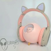 تصویر هدفون بلوتوثی رم خور CAT EAR VZV-380M CAT EAR VZV-380M Bluetooth Headset