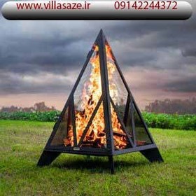 تصویر آتشدان فلزی لوکس 