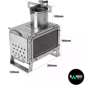 تصویر بخاری هیزمی مینی ماونتین هایکر مدل SZK803 