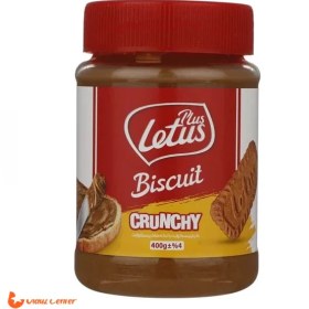 تصویر کرم بیسکویت لوتوس ایرانی (کرانچی) حجم 400 گرم Crunchy lotus biscuit cream 400gr