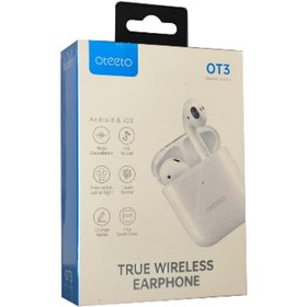 تصویر هندزفری بلوتوثی Oteeto مدل OT3 - سفید Oteeto OT3 bluetooth handsfree