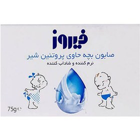 تصویر صابون بچه حاوی پروتئین شیر 75گرم 