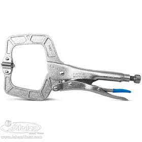 تصویر انبر قفلی 11 اینچ گیره ای با صفحه گیر نووا مدل NTL2260 NOVA NTL2260 C-CLAMP LOCKING PLIERS