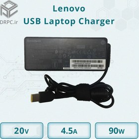 تصویر آداپتور لپ تاپ لنوو Lenovo USB Laptop Charger 20V 4.5A آداپتور لپ تاپ لنوو Lenovo USB Laptop Charger 20V 4.5A