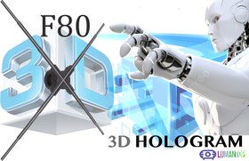 تصویر 3D Fan Hologram Model F80 One Year Warranty 