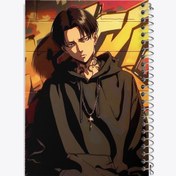 تصویر دفتر طراحی ۱۰۰ برگ خندالو طرح لیوای آکرمن انیمه اتک آن تایتان 