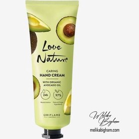 تصویر کرم دست آواکادو لاونیچر Love Nature Caring Organic Avocado Oil