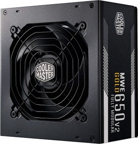 تصویر منبع تغذیه کامپیوتر کولر مستر MWE 650 V2 80 Plus Gold توان 650 وات Cooler Master MWE 650 V2 80 Plus Gold 650W Computer Power Supply