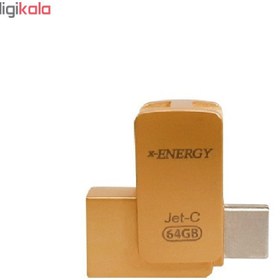 تصویر فلش مموری OTG ایکس انرژی مدل جت-سی با ظرفیت 64 گیگابایت x-ENERGY Jet-C 64GB USB 3.0/Type-C OTG Flash Memory