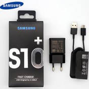 تصویر شارژر اصلی سامسونگ فست شارژ همراه با کابل تایپ سی Samsung EP-TA200 With USB-C Cable