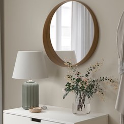 تصویر آینه دیواری ایکیا مدل STOCKHOLM قطر ۶۰ سانتی متر 