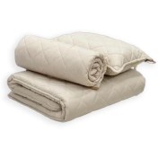 تصویر ست مهمان سه‌تکه راحتی کرمی کد 1001 