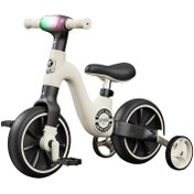 تصویر سه چرخه کودک موزیکال و چراغ دار مدل TRIO 