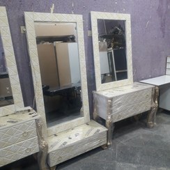 تصویر آیینه دکور سه تیکه آرایشگاهی 