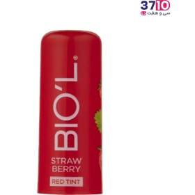 تصویر بالم لب رنگی مدل Straw Berry با SPF15 وزن 4.8 گرم بیول Biol Tinted Straw Berry Lip Balm 4.8 g