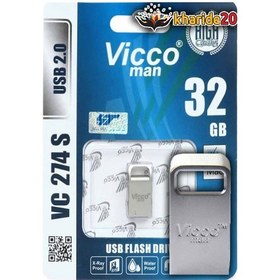 تصویر فلش مموری ویکومن مدل VC274 ظرفیت 32 گیگابایت ا Vicco Man VC274 Flash Memory - 32GB Vicco Man VC274 Flash Memory - 32GB