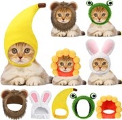 تصویر کلاه های بامزه برای حیوانات خانگی برند: Weewooday کد : PS 518 ا Funny hats for pets Brand: Weewooday Code: PS 518 Funny hats for pets Brand: Weewooday Code: PS 518