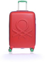 تصویر چمدان و ساک قرمز مردانه زنانه Benetton 14Bnt700 03 Trolley 50 سانتی متر اندازه کابین بنتون اورجینال United Colors of Benetton 