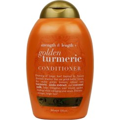 تصویر نرم کننده زردچوبه او جی ایکس مدل Golden Turmeric حجم 385 میلی لیتر OGX GOLDEN TURMERIC SULFATE FREE CONDITIONER 385ml