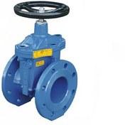 تصویر شیر فلکه کشویی زبانه لاستیکی چدنی وگ ایران 