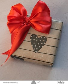 تصویر کاغذ کادو طرح قلبی Heart gift paper 